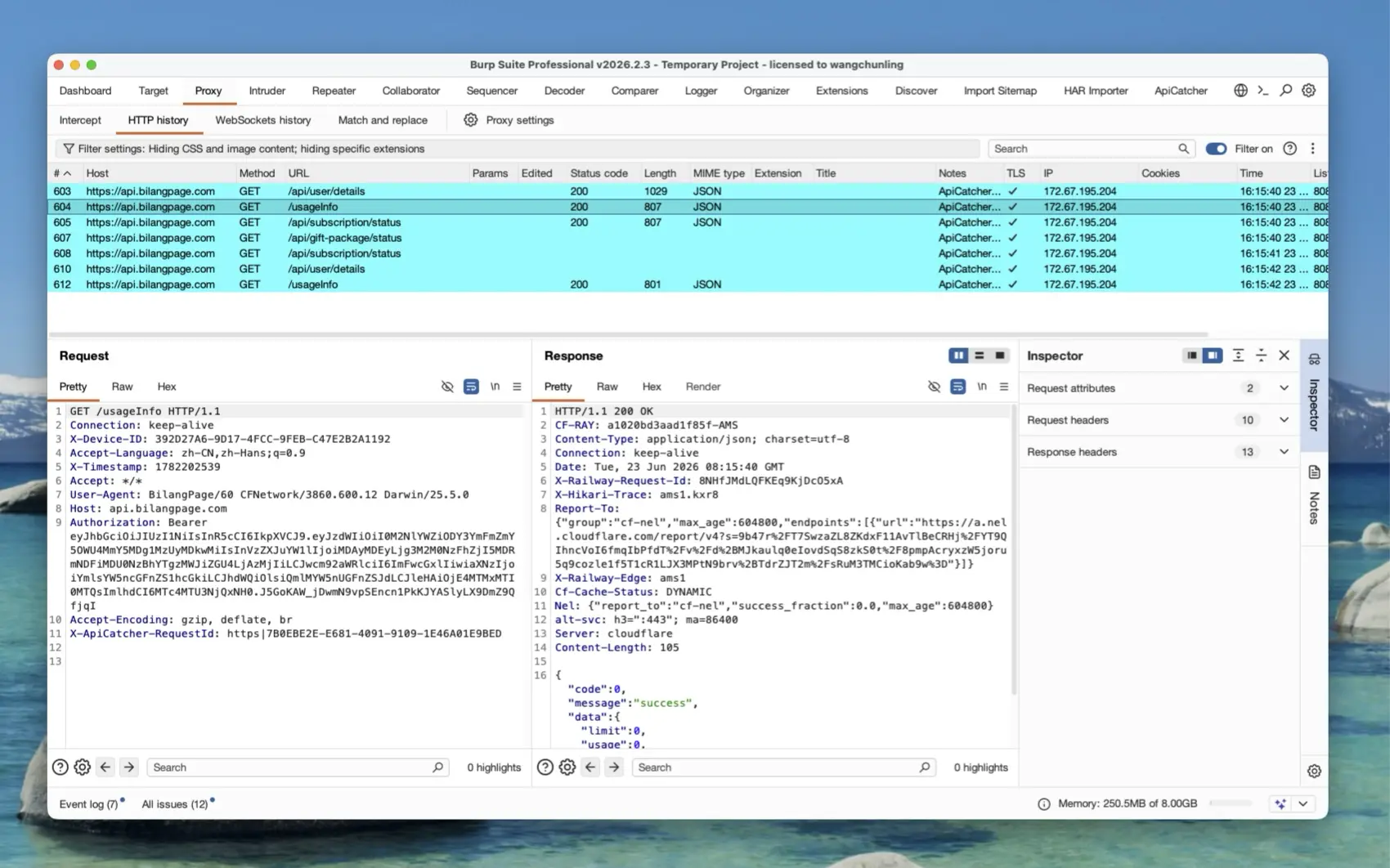 Sync to Proxy History