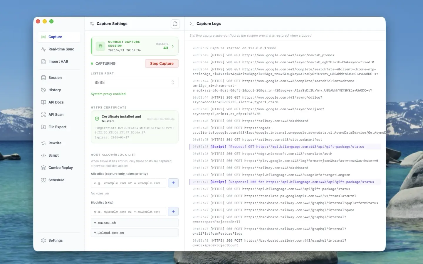 ApiCatcher for macOS | HTTP Capture